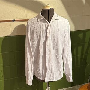 Zara Men's White Casual Button Down Shirt